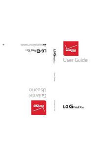 LG VK700 manual. Tablet Instructions.